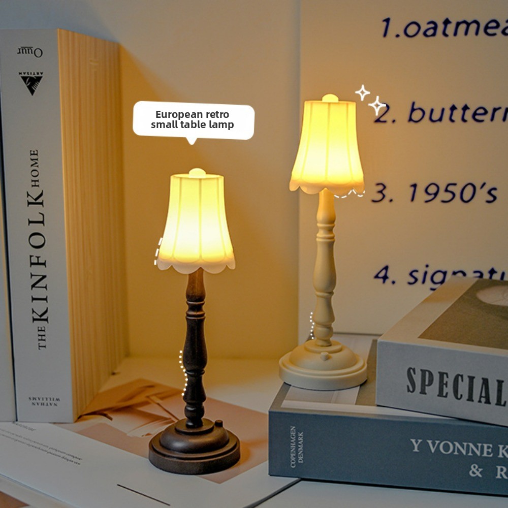 Desk Setup Vintage - Luz de noche LED vintage -