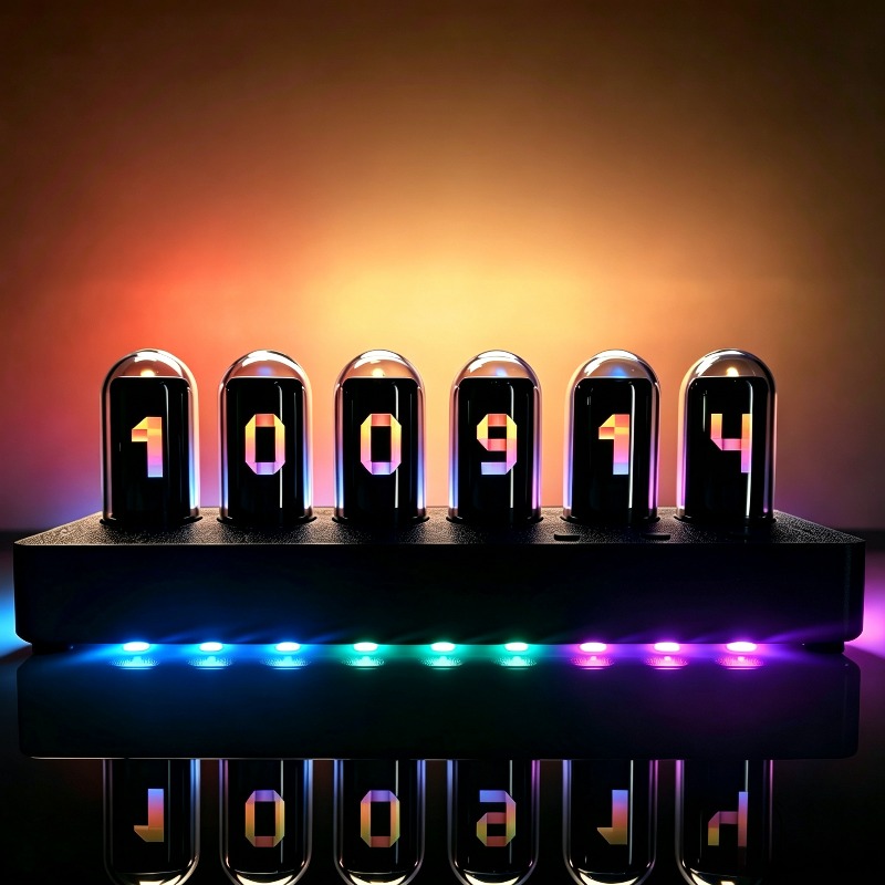 Desk Setup Youtube - Relojes de Tubo Nixie Simulados por