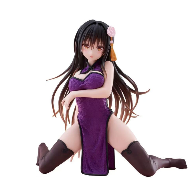 Desk Setup Tv - Figura de anime de chica bonita,