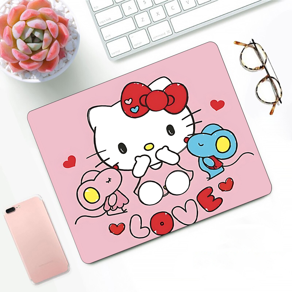 Desk Setup Anime - Lindo anime rosa Hello Kitty alfombrilla