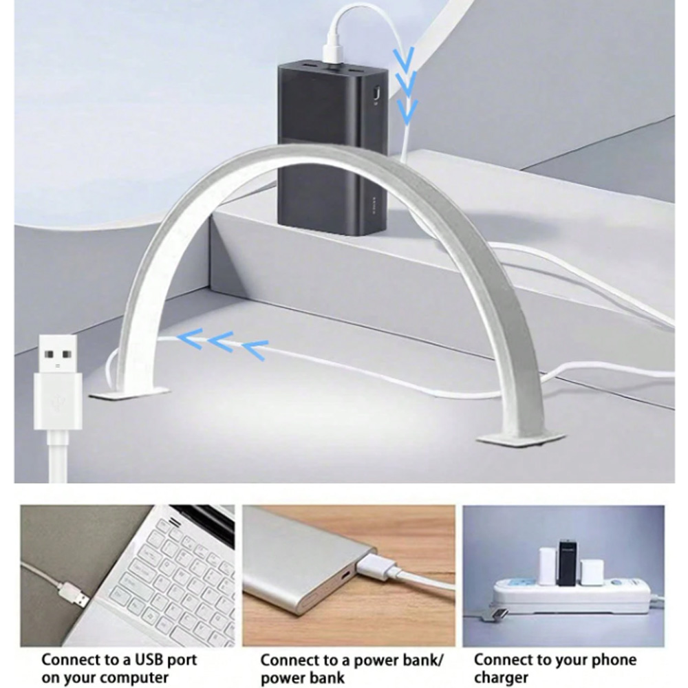 Desk Setup Equipment - Lámpara de uñas LED USB 5V