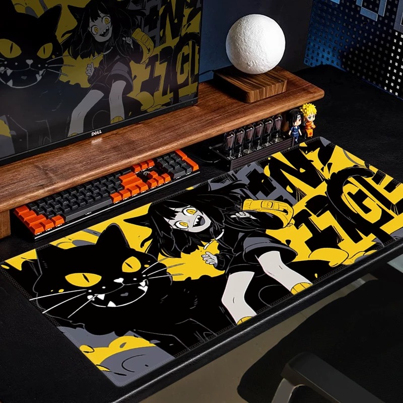 Desk Setup Anime - Alfombrilla de Ratón para Juegos con