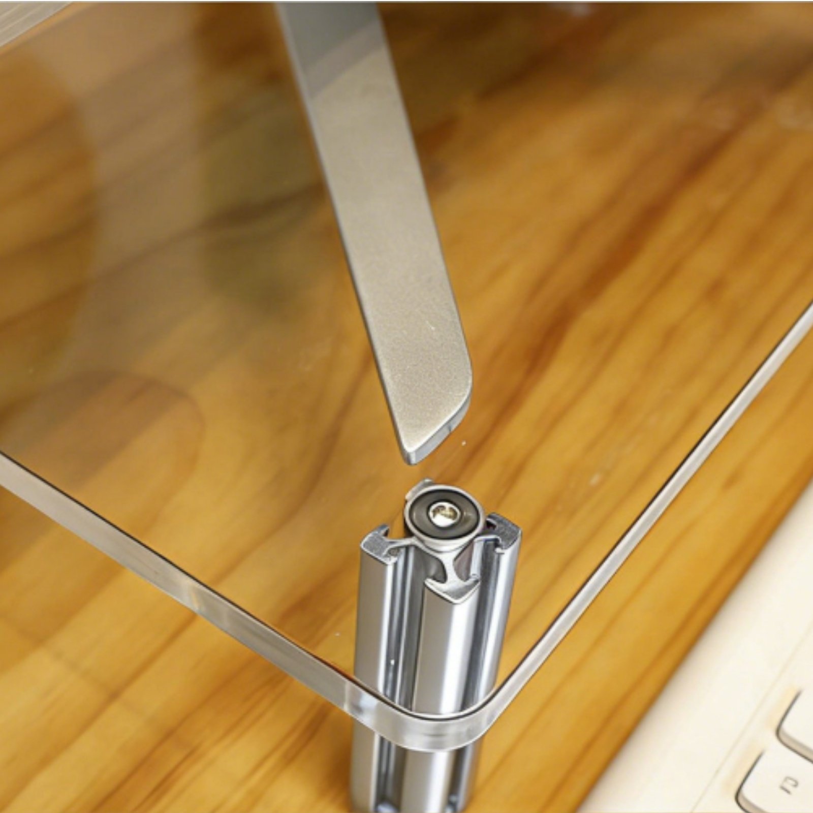 Desk Setup Organizer - Soporte de Monitor Acrílico Transparente y