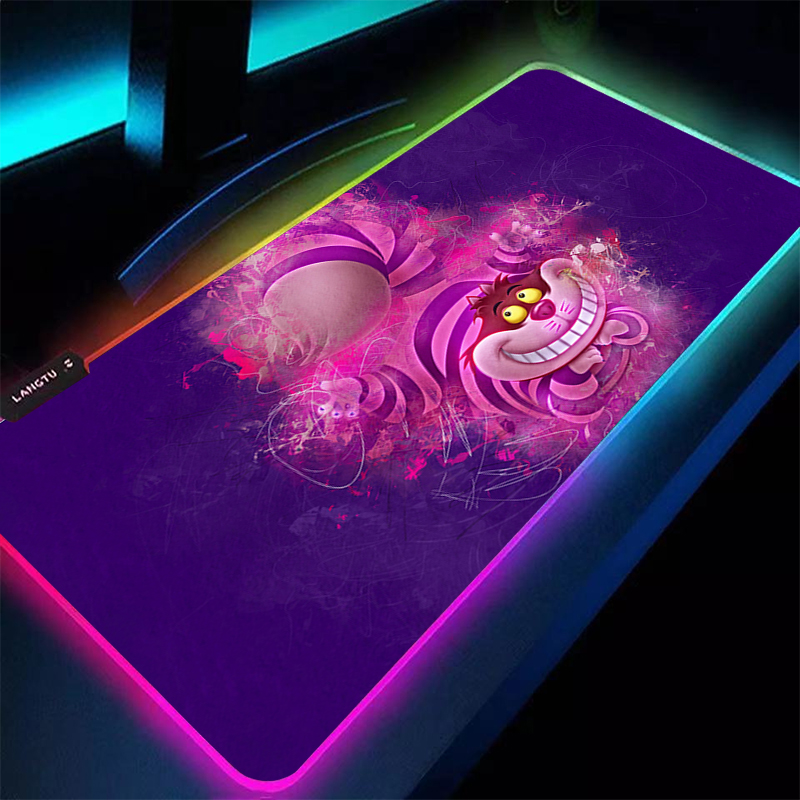 Desk Setup Equipment - Alfombrilla de ratón grande RGB A-Alices