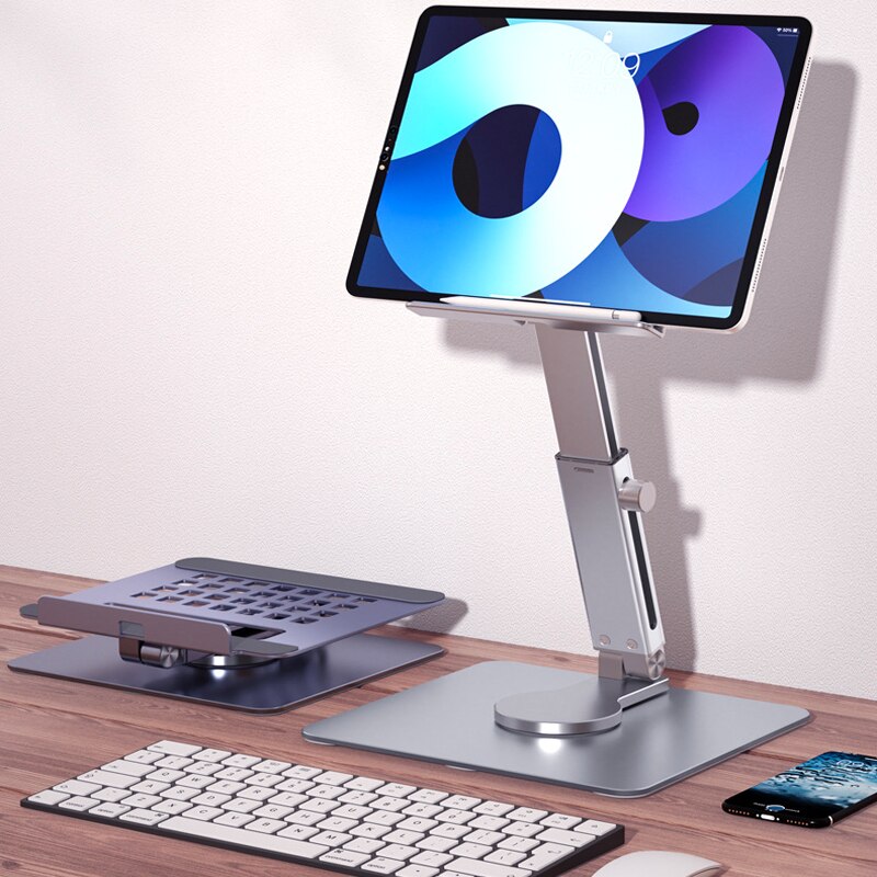 Soporte para tableta de alumin - Desk Setup Riser reseña y precio
