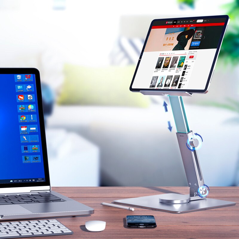 Soporte para tableta de alumin - Desk Setup Riser reseña y precio