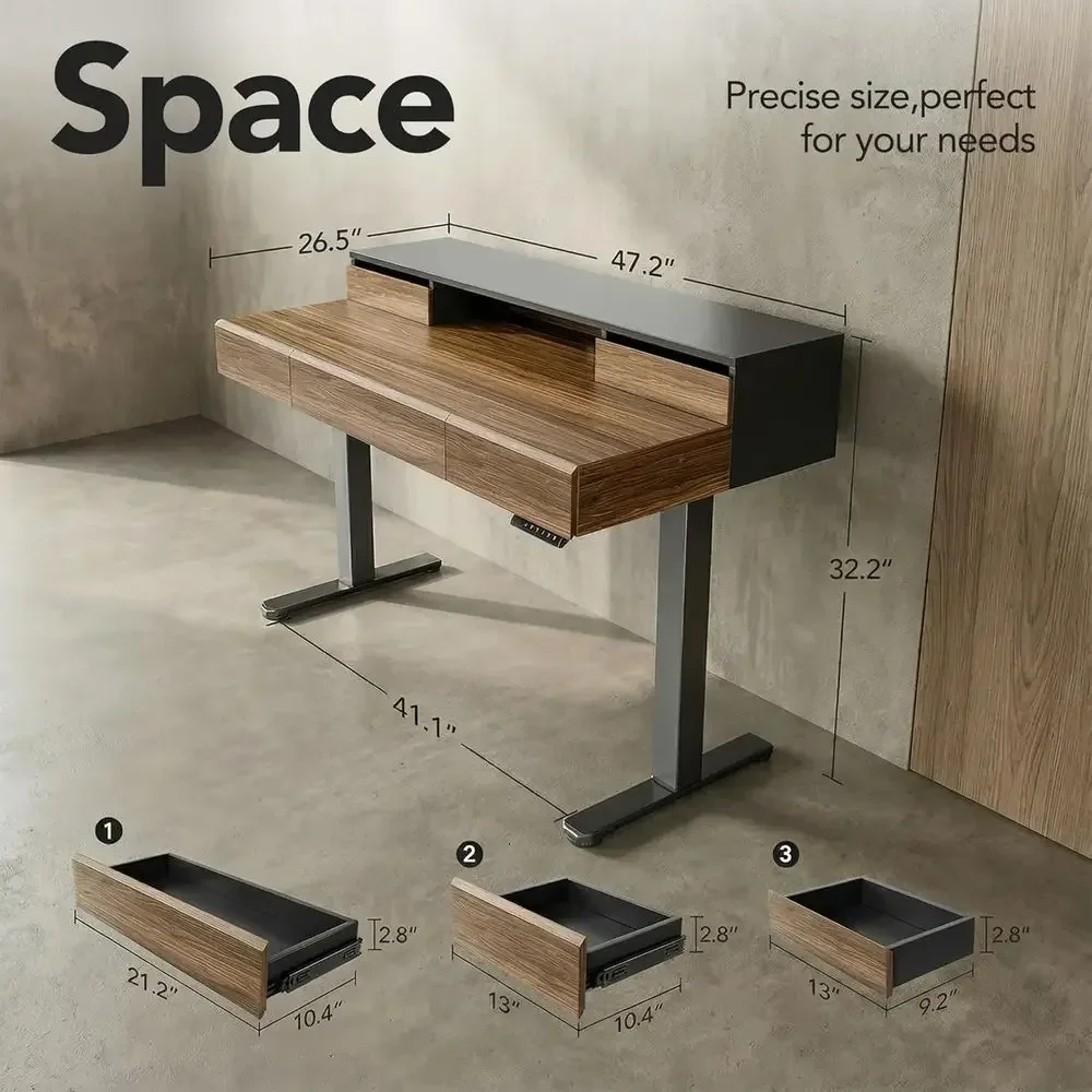 Escritorio Eléctrico de Madera - Monitor Riser Wood reseña y precio