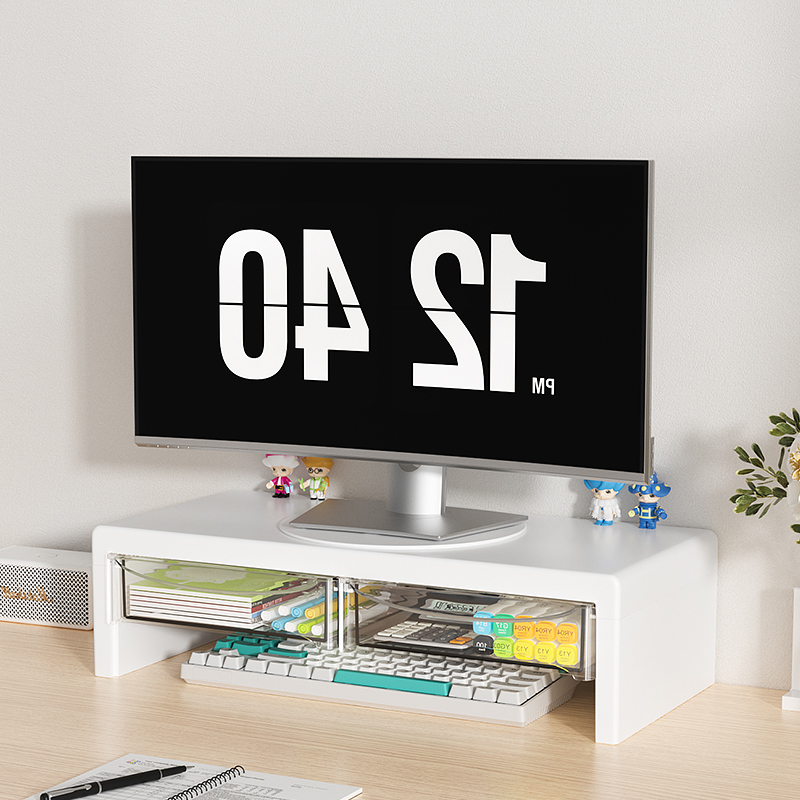 Soporte para monitor de 2 nive - Desk Setup Riser reseña y precio