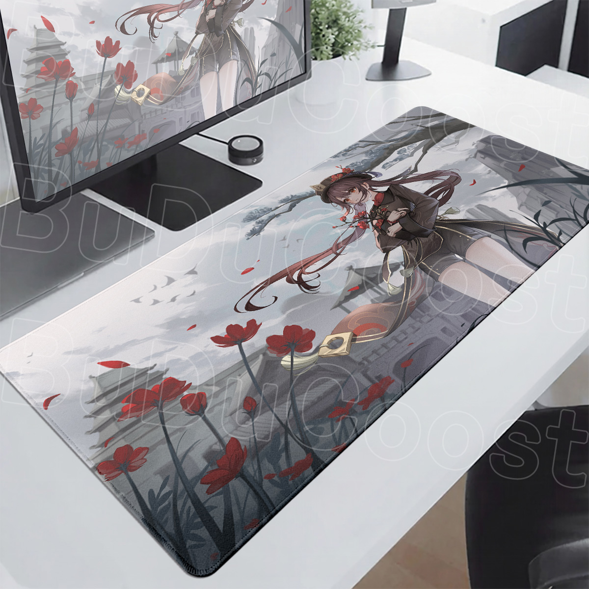 Alfombrilla de ratón Genshin I - Desk Setup Anime reseña y precio