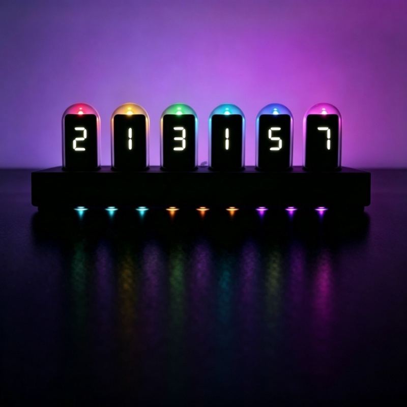 Relojes de Tubo Nixie Simulado - Desk Setup Youtube reseña y precio