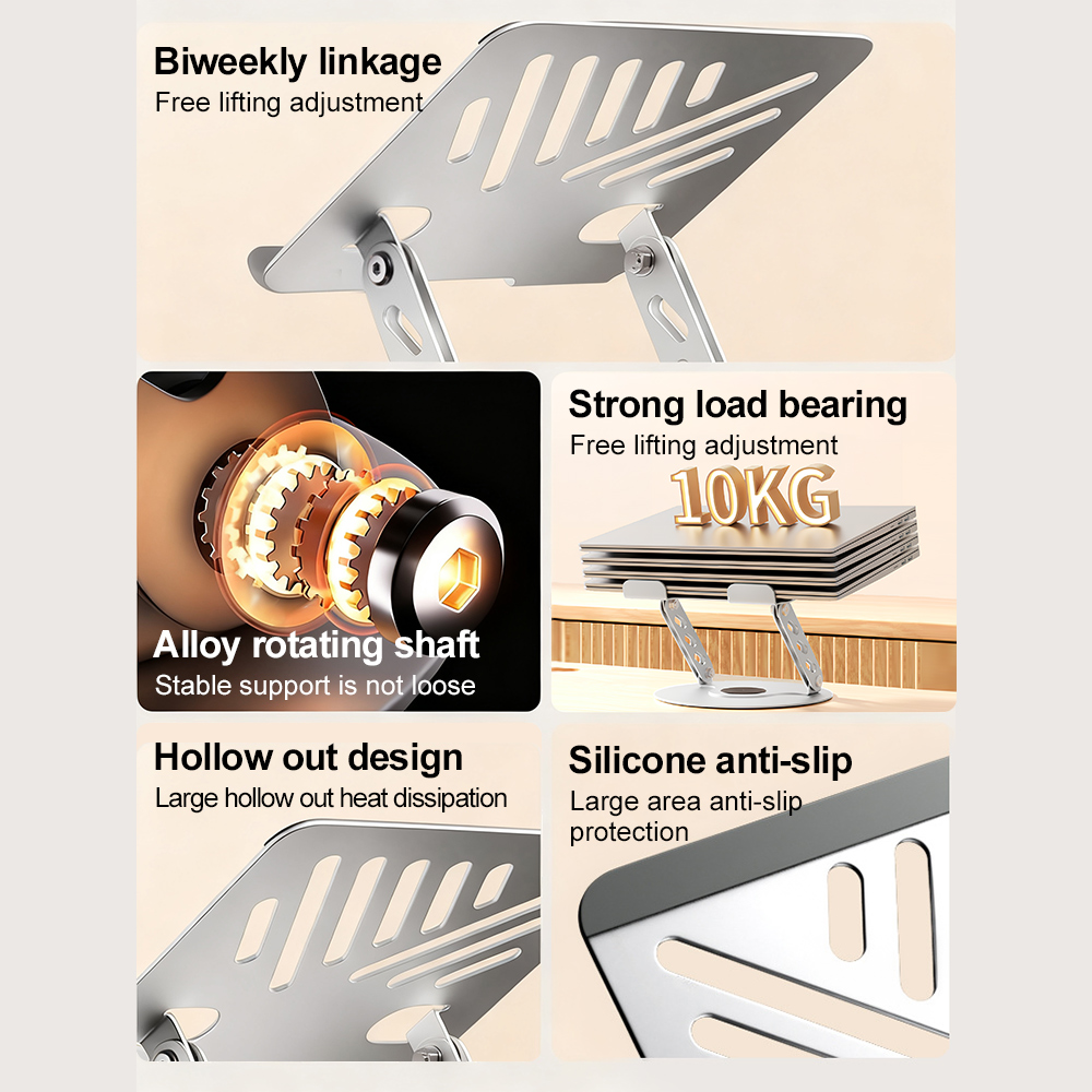 360 °   Soporte giratorio para - Desk Setup Riser reseña y precio