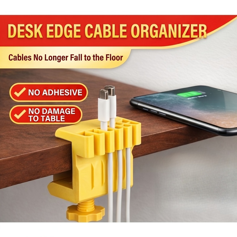 3 clips organizadores de cable - Desk Setup Equipment reseña y precio