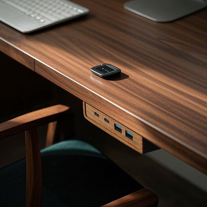 Hub USB 3.2 con Soporte Autoad - Monitor Riser Wood reseña y precio