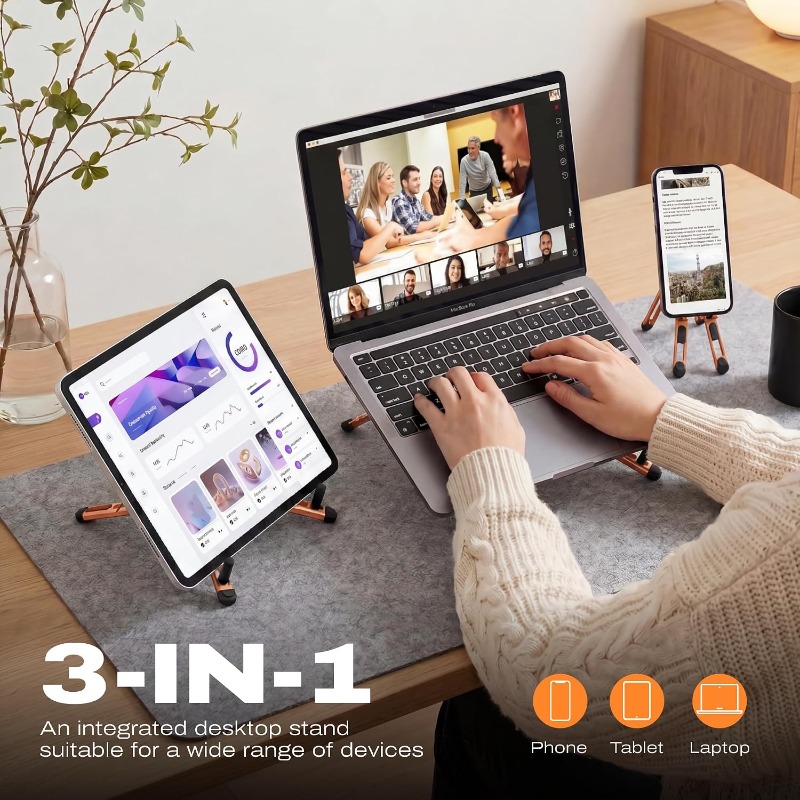 Soporte Magnético Plegable 3 e - Desk Setup Riser reseña y precio