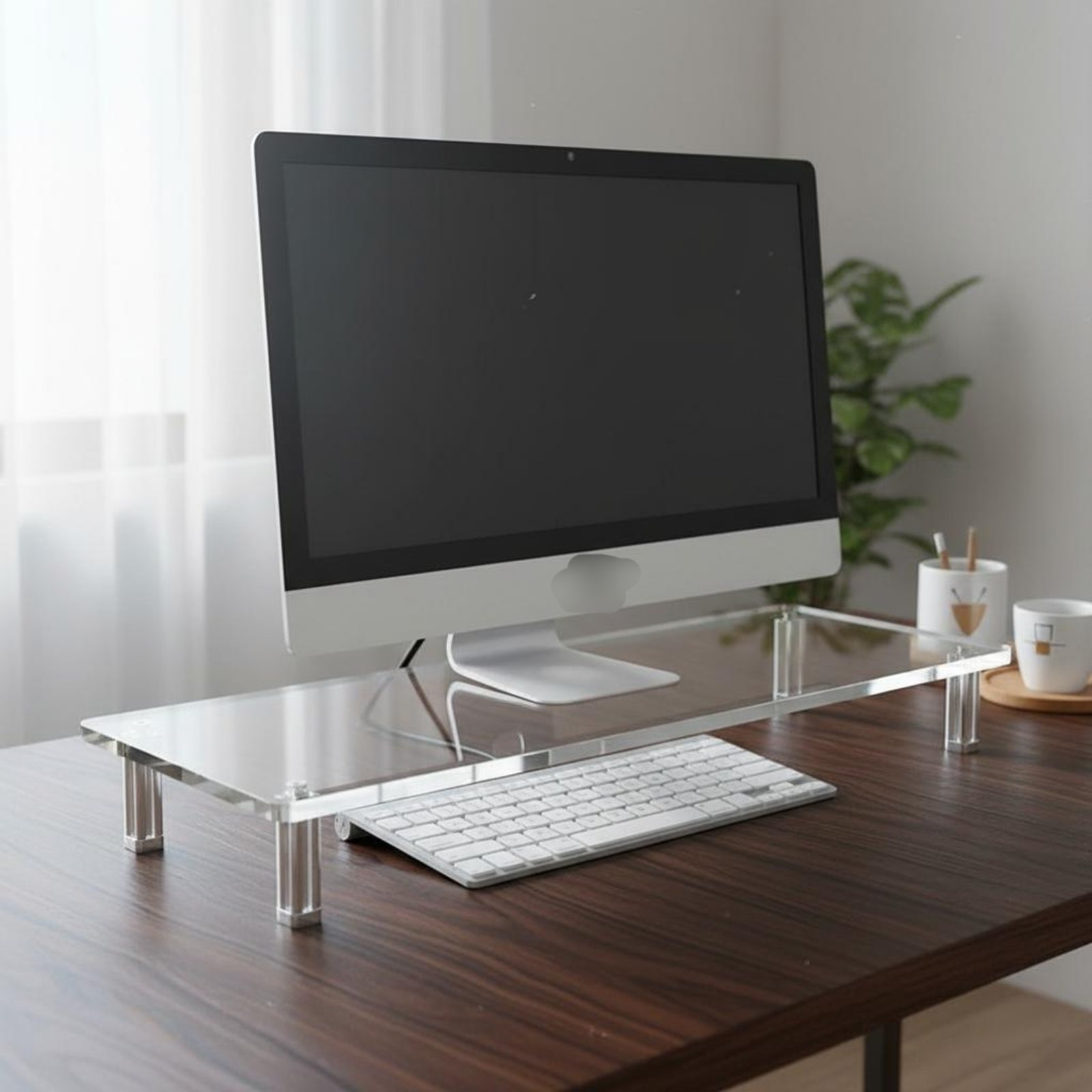 Soporte de Monitor Acrílico Tr - Desk Setup Organizer reseña y precio