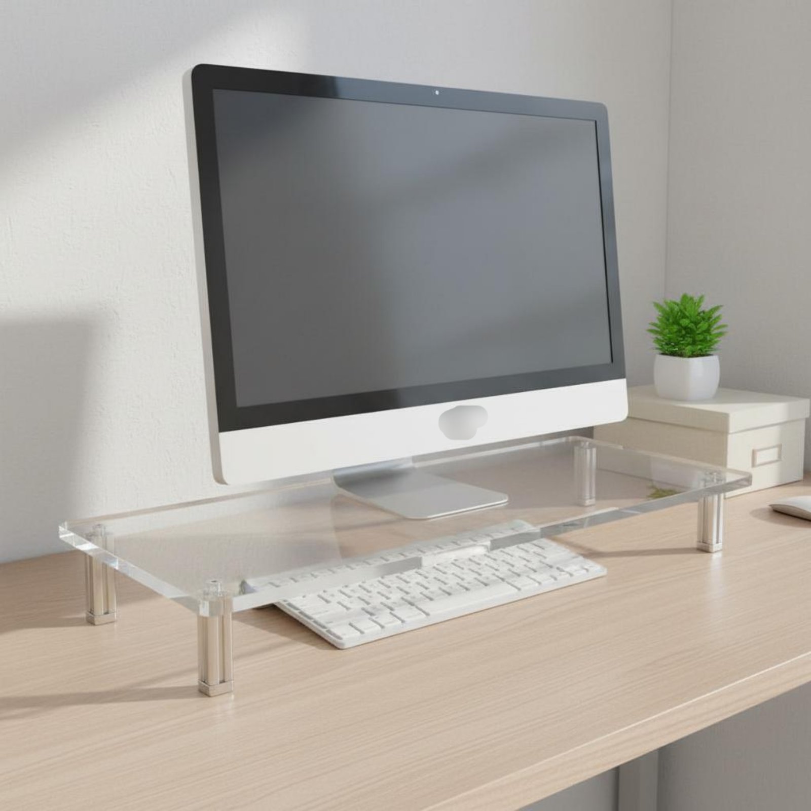 Soporte de Monitor Acrílico Tr - Desk Setup Organizer reseña y precio