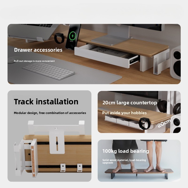 Soporte Elevador para Monitor  - Monitor Riser Wood reseña y precio
