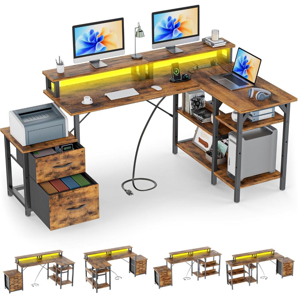 Escritorio de Oficina con Cajo - Desk Setup Or Set Up reseña y precio