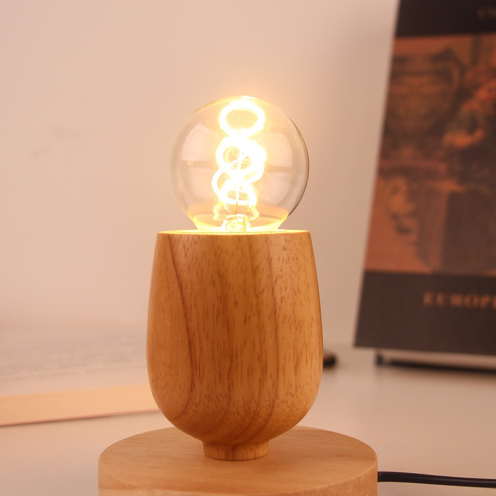 Lámpara de mesa de madera Retr - Desk Setup Vintage reseña y precio
