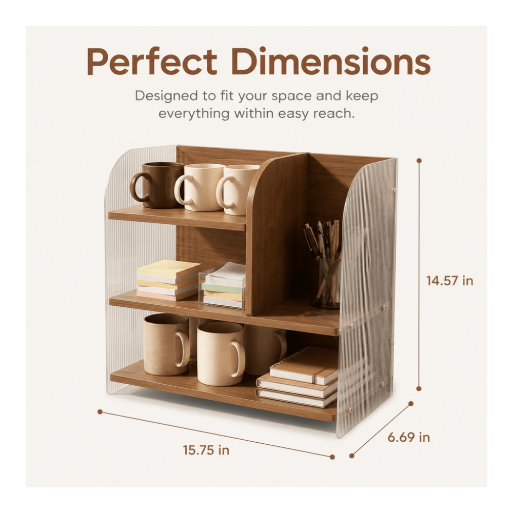 Caja de Almacenamiento Blanca  - Desk Setup Organizer reseña y precio